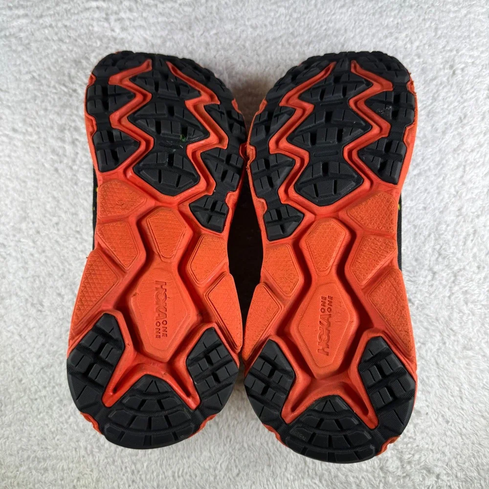HOKA One One Challenger ATR 6 GTX Gore-TEX Men's Size 9 D Black Orange Shoes